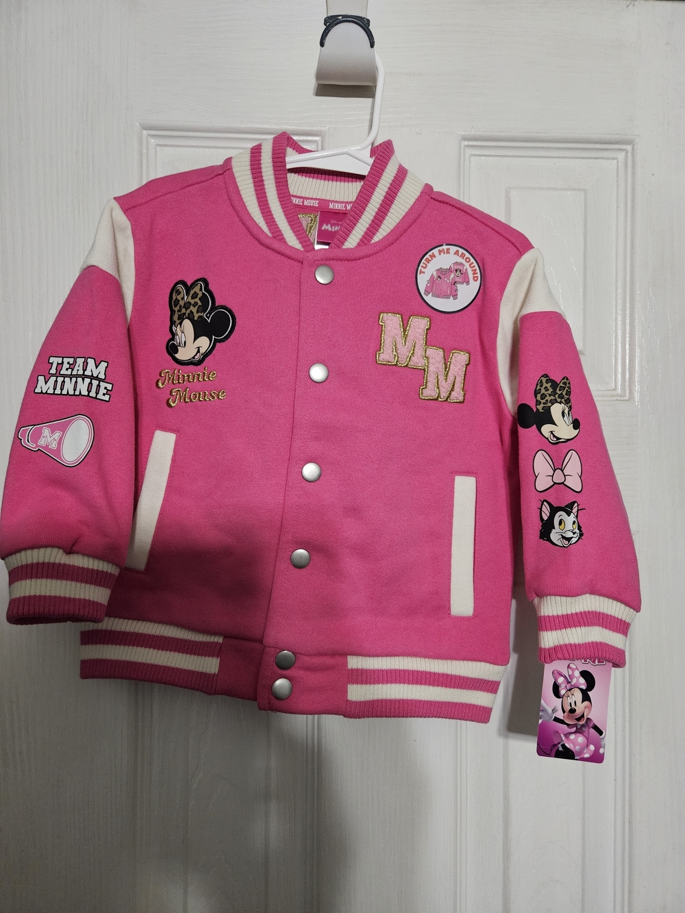 Kids' Pink Varsity Jacket